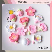 ราคา ชุดสติ๊กเกอร์ 12 ชิ้น เครื่องราง 3 มิติ พร้อมธีมสวนดอกไม้พลาสติกแข็งติดรองเท้าแตะ Mayto Crocodile JB-336 (40751549693)