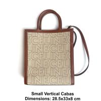 ราคา CELINE Small Vertical Cabas Crossbody Bag ของแท้ 100% [จัดส่งฟรี] (24860415447)