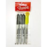 ราคา SHARPIE MARKER PEN PERMANENT FINE POINT BLACK 3 FOC Super Yellow Value Pack (22269181399)