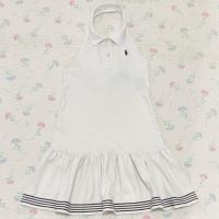 ราคา (Size M(8-10))(Girl) Polo Ralph Lauren Halter Polo Shirt Dress (43818947283)