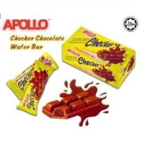 ราคา APOLLO Checker ขนมเค้กกรอบเคลือบชอกโกแล้ต1กล่อง 24ชิ้น (43661346311)