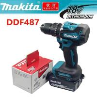 ราคา Makita ไขควงไร้สาย Original DDF487 สว่านไขควงไฟฟ้าแบบไม่มีแปรง 18V แบตเตอรี่ชาร์จ BL186 (40876352355)