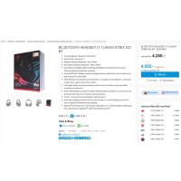 ราคา WIRELESS HEADSET (หูฟังไร้สาย) ASUS ROG STRIX GO BT (21884149712)