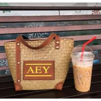 ราคา ปักชื่อฟรีกระเป๋า​สาน​ กระเป๋า​กระจูด​ทรงคิม​ ขนาด​ 7*8​นิ้ว​ สายหนังงานสวย​ ถือไปถ่ายรูป​เป็นพร๊อพสวยๆได้เลยจ้า (12744030349)