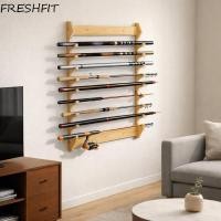 ราคา เฟรชฟิต ชั้นเก็บคันเบ็ด,ไม้ไผ่ติดผนังชั้นวางแสดงคันเบ็ด,ปฏิบัติความจุขนาดใหญ่ประหยัดพื้นที่ที่วางคันเบ็ดที่เก็บโรงรถ (51254489125)