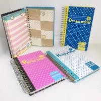 ราคา สมุดโน้ตสันห่วงปกแข็ง ลายจุด (28432698203)