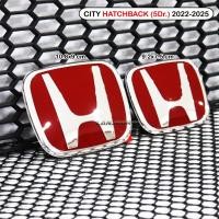 ราคา แท้ศูนย์ โลโก้ H แดง ติดหน้ากระจัง ติดท้าย แต่งรถ สำหรับ ซิตี้ แฮชแบค All New HONDA CITY HATCHBACK e:HEV 2022-2025 (40664187839)