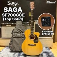 ราคา Saga SF700GCE [Top Solid] กีตาร์โปร่งไฟฟ้า ภาคไฟฟ้า Fishman Presys ii ฟรีของแถมหลายรายการ (มีจัดส่งด่วน กทม. ปริมณฑล) (27836611583)