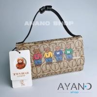 ราคา กระเป๋าสตางค์ใบยาว+สาย2เส้น ลายหมี Daivd Duke (TTWN BEAR) (หนังPUหมี4ตัว) (9519028757)