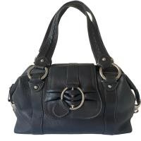 ราคา Capacci กระเป๋าทรงถือหนังแท้สีน้ำตาลเข้ม (50954904901)