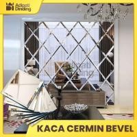 ราคา Adipati Wall - Bevel Mirror ขนาด 20cm x 20cm ความหนา 5mm | ตกแต่งปั้น กระจกเอียง กระจก (28887932847)