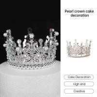 ราคา FTมงกุฎไข่มุกสำหรับตกแต่งเค้ก เครื่องประดับศีรษะเจ้าสาว ดอกไม้ประดับสำหรับทำขนม (47203896219)
