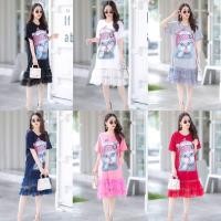 ราคา มินิเดรสลายแมวถืออมยิ้ม (21931825726)