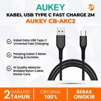 ราคา AUKEY CB-AKC2 Fast Charging USB Type C Quick Charge QC 2.0 3.0 Kevlar 2M Data Cable (40455803910)