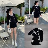 ราคา Pimala SETเดรส+เสื้อคลุมเดรสแขนกุดปักลายน่ารักที่อกมีแถบด้านข้างมาคู่กับเสื้อแขนยาวคอปก (28710922457)