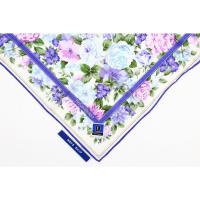 ราคา [Vintage] Yves Saint Laurent ผ้าเช็ดหน้าพิมพ์ลายดอกไม้ สีน้ำเงิน - ผ้าเช็ดหน้า Vintage (25566088755)