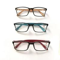 ราคา แว่นสายตาสั้น ทรงเหลี่ยม ขาสปิง ค่าสายตา（ 50 ถึง 400 ）มี สีฟ้า สีแดง สีชมพู สีม่วง สีส้ม สีขาว2402 (28612710920)