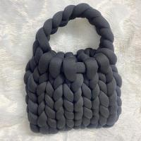 ราคา กระเป๋าถักสีดำ สวย เนื้อหนานุ่ม ถือก็ได้ คล้องมือก็ดีค่ะ ส่งต่อถูกๆ (20293194401)