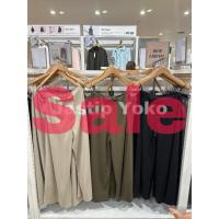 ราคา UNIQLO WOMEN Straight Jersey กางเกงผ้าเครป | กางเกงขาสั้นยูนิโคล่ (29504504525)