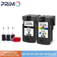 ราคา PG-210XL CL-211XL ตลับหมึกรีฟิลสําหรับ Canon 210 211 XL IP2700 IP2702 MP240 MP250 MP260 MP270 MP320 MP495 MP480 MP490 (47150081019)