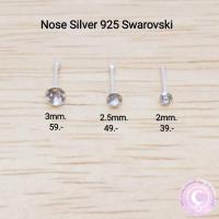 ราคา จิวจมูกเงินแท้ 925 พลอยสวารอฟสกี้ (13161137909)