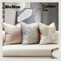 ราคา เบาะ Co พรีเมี่ยมความงามโซฟาเก้าอี้เบาะบทคัดย่อ Series โมเดิร์นหรูหราปลอกหมอนอิงบทคัดย่อทองสีฟ้าสีฟ้าทอง 50x50 ซม. (27712889040)