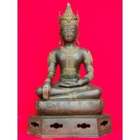 ราคา พระพุทธรูป เชียงแสนทรงเครื่อง องค์โชว์พิพิธภัณฑ์ หน้าตัก30นิ้ว เนื้อสำริด (12603307444)