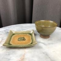 ราคา เซตงานปั้นดินเผาญี่ปุ่น จาน+ถ้วย ราคา 100฿/2ใบ #เซรามิคมือสองญี่ปุ่น (4139302861)