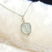 ราคา จัดส่งภายใน2วัน สร้อยคออความารีน เครื่องประดับแฟชั่น พลอยแท้ (19685395196)