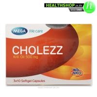 ราคา MEGA Cholezz Krill Oil 500mg 30cap ( เมก้า โคเลซซ์ คริล ออยล์ ) (3564176183)