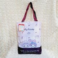 ราคา My Melody Two-Tone Folding Shopping Bag My Melody Pink Two-Tone Folding Tote Bag (43355718366)