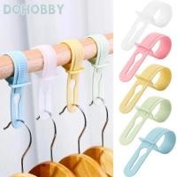 ราคา สิ่งมหัศจรรย์ 10ชิ้นไม้แขวนเสื้อหัวเข็มขัด,กันลื่นเสื้อผ้าก้านปรับคงที่ล็อคแขวน,ที่มีคุณภาพสูง หน้า ป้องกันการถอด กันลม สีสันผู้ถือแร็ค (44753996721)