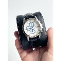 ราคา Seiko Chronograph 10 Bar “หน้าปัดขาว วงแหวนโครโนกราฟสีฟ้า ระบบโครโนกราฟทำงานปกติ” (27519540223)