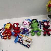ราคา Marvel Series Spider Man, Hulk, Iron Man, Gwen, Black Panther จี้ตุ๊กตาการ์ตูนตกแต่งกระเป๋า (45801670239)