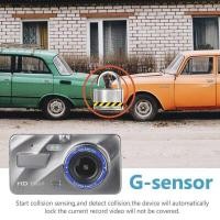 ราคา EKLEVA รถกล้องหน้ารถหน้าจอ4นิ้ว2.5 D กล้อง DVR เลนส์คู่มุมก (29154719168)