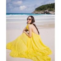 ราคา ส่งต่อเดรสยาวแม่อั้มใส่แล้วสวยเซ็กซี่มือ1ป้ายห้อย (8236872495)