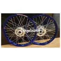 ราคา ชุดล้อน้ำเงินขอบเรียบ 1.40x2 ดุมกระจก ใส่ Sonic,Tena-Nova Disc หลัง (7362617696)