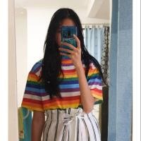 ราคา เสื้อสายรุ้ง ใหม่ 100% (19286368813)