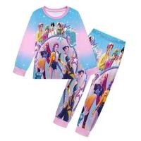 ราคา ชุดนอนอันิเมะ K-pop Demon Hunters ฤดูใบไม้ร่วงสำหรับเด็กและวัยรุ่น พร้อมเสื้อยืดฮันทริกซ์รุมิ (49902090758)