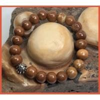 ราคา B-128 สร้อยข้อมือหินพระธาตุเขาสามร้อยยอด ขนาดข้อมือ 17 ซม. (2152879810)