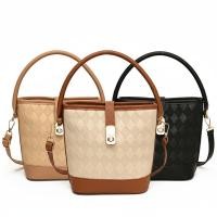 ราคา C2093 กระเป๋าสะพายข้างทรงถัง มีสายถือหิ้วได้ขนาด 9.5 นิ้ว (26357176044)