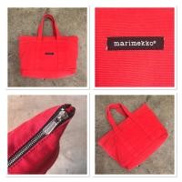 ราคา Marimekko UUSI Mini Matkuri Canvas cotton shoulder tote bag (1657495154)