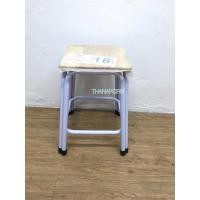 ราคา เก้าอี้เหล็ก ขาคู่ 18นิ้ว เก้าอี้ขาคู่หน้าไม้ยางพารา C-11 (5459571379)