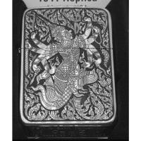 ราคา Zippo Replica Brass 1941 ของแท้ สีเงินด้าน ยิงเลเซอร์ ลายทศกัณฐ์8กร 5 ด้าน (26855799008)