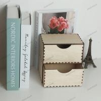 ราคา กล่องลิ้นชัก 2 ชั้น กล่องไม้ มินิมอล เก็บของอเนกประสงค์ (27107162892)