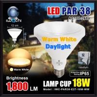 ราคา IWACHI หลอดไฟ LED PAR38 18W E27 แสงวอร์มไวท์ ( Warmwhite ) แสงขาว ( Daylight ) PAR38 พาร์38 หลอดสปอร์ตไลท์ กันน้ำ (6362971238)