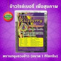 ราคา ข้าวไรซ์เบอรี่ Riceberry ข้าวคุณภาพ ข้าวกล้องไรซ์เบอรี่ ตรานกยูงรวงข้าว ขนาด 1 กิโลกรัม จำนวน 1 ถุง ขายดี บริการจัดส่งไว (7216846521)