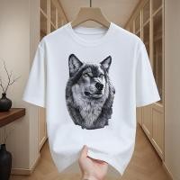 ราคา เสื้อผู้ชาย สกรีนลายหมาดเท่ๆ oversize เสื้อยืดคอกลม ฮิปฮอปสตรีทแฟชั่นเท่ๆ เสื้อหมา โอเวอร์ไซส์คนอ้วน (44423356593)