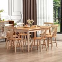 ราคา Sabai Shop 159 SL-โต๊ะทานข้าว โต๊ะอาหารไม้ยางพาราแท้ 4ที่นั่ง โต๊ะทำงาน โต๊ะไม้จริง (43275410316)