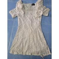 ราคา เดรสสั้นลูกไม้มือ2 ป้ายLADY RIBBON (23130385513)